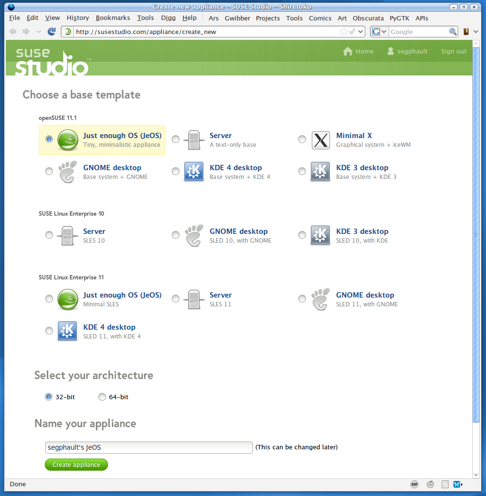 Hands-on: Linux appliances made easy with SUSE Studio | Ars Technica