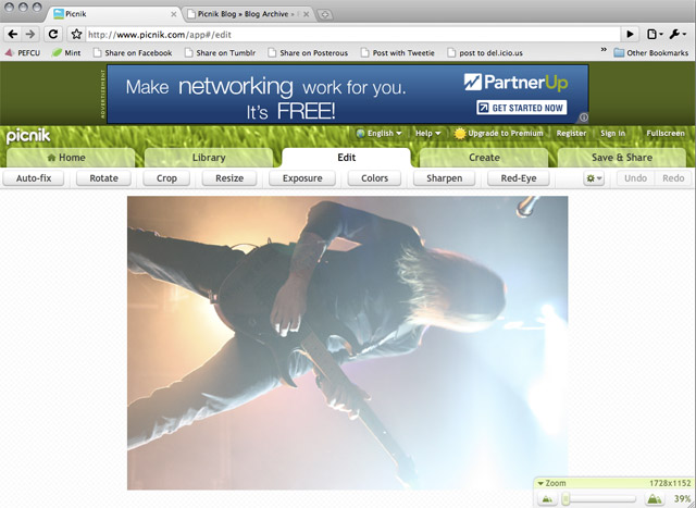 picnik photo editor software