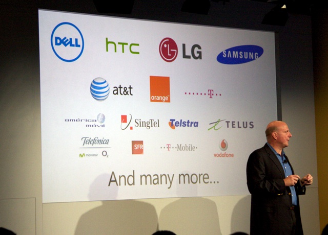 Lots of partners for the hardware and networks.