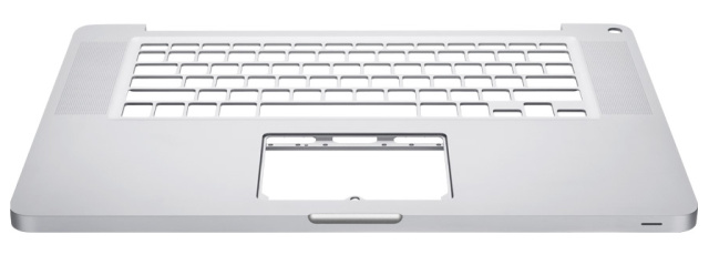 The unibody chassis of the MacBook Pro, machined from a single piece of metal