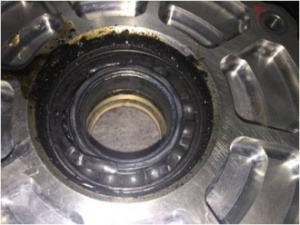 A damaged bearing from Bloodhound SSC's HTP pump