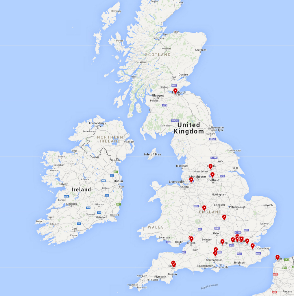 Map Uk Motorway Services Enlarge / A current map (June 2015) of Supercharging stations in the UK and Ireland. If you zoom in, you can see that none of them are on motorways.