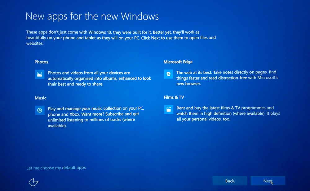 windows 10 defaults