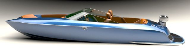 The Candela motorboat. This is a computer render...