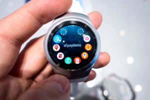 Pushing the bottom button on the watch opens up the main menu, which you can scroll through using the twisting bezel.