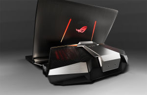The crazy GX700VO water-cooled laptop from Asus.