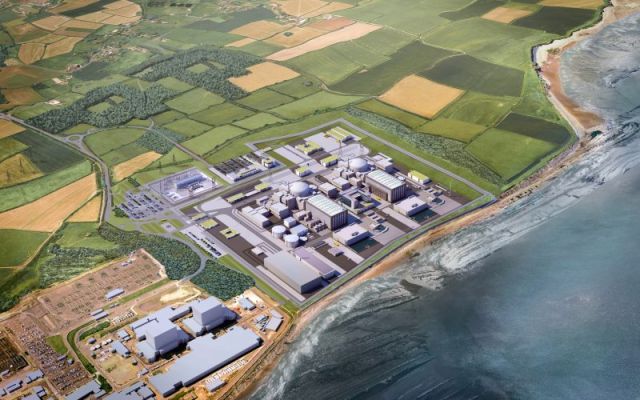 Another render of Hinkley Point C, from above.