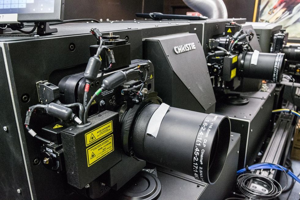 Dolby Vision uses laser projectors made by Christie.