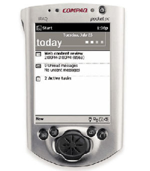 The original Compaq iPaq H3150.