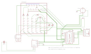 The wiring schematic of the Netflix sock.