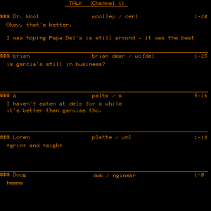 This is what Talkomatic, the world's first multi-user chat room, looked like back in 1973.