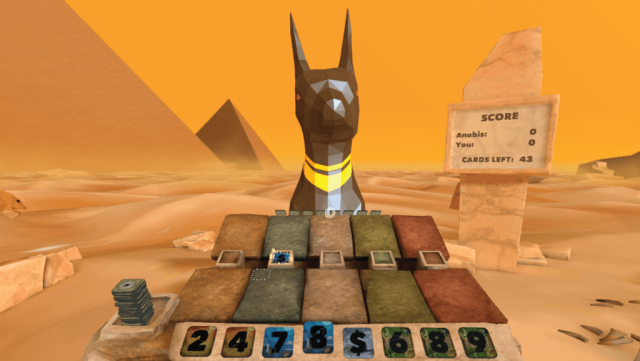 An Egyptian-themed game world.