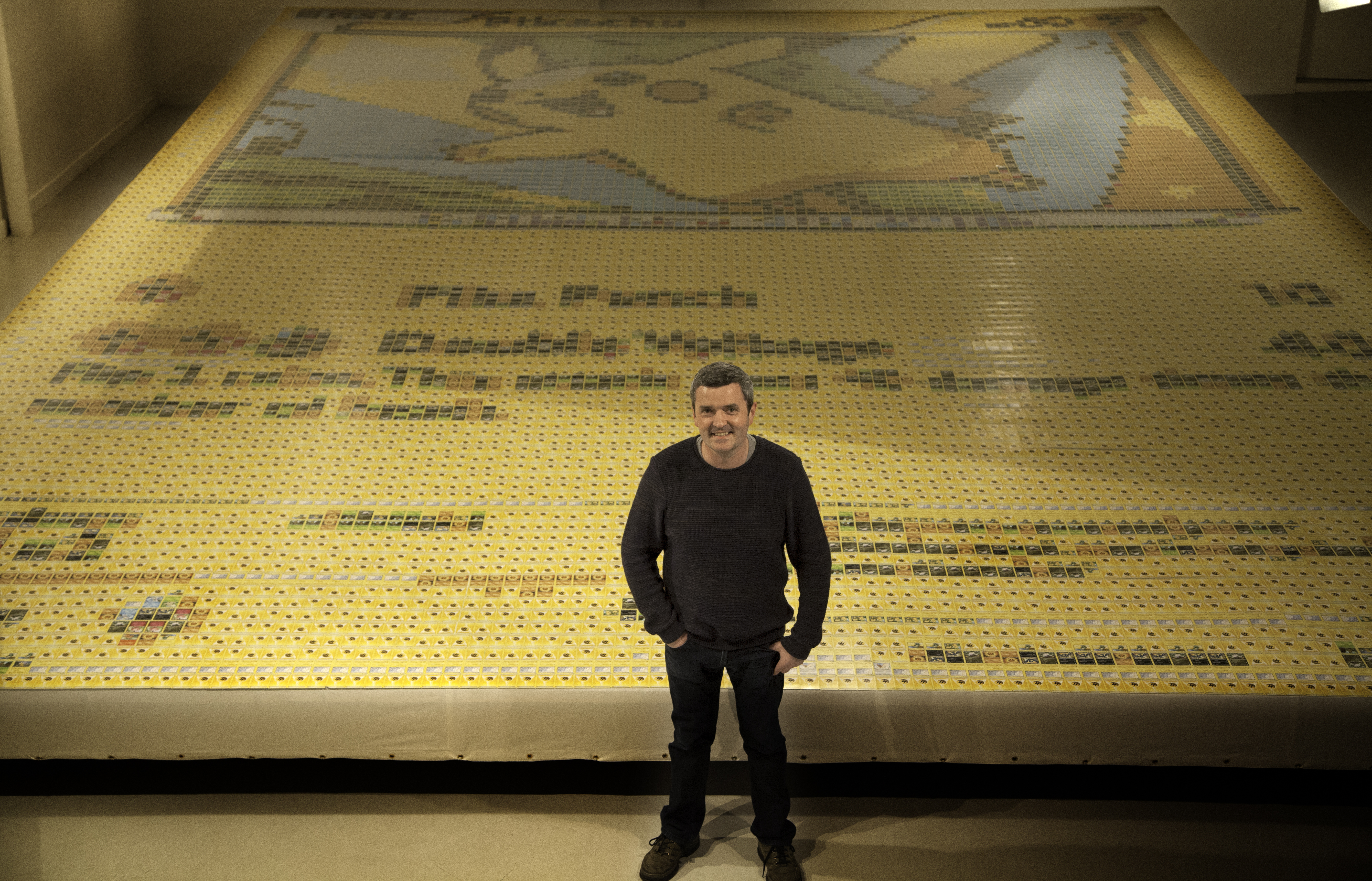 largest pokemon card Behold the 30ft tall Pikachu made out of almost 13,000 Pokémon cards