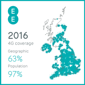 EE's planned 4G coverage in 2016