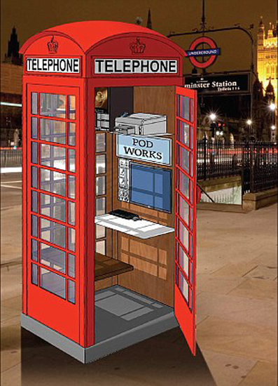Modelscene 5005 Telephone Box and Caller