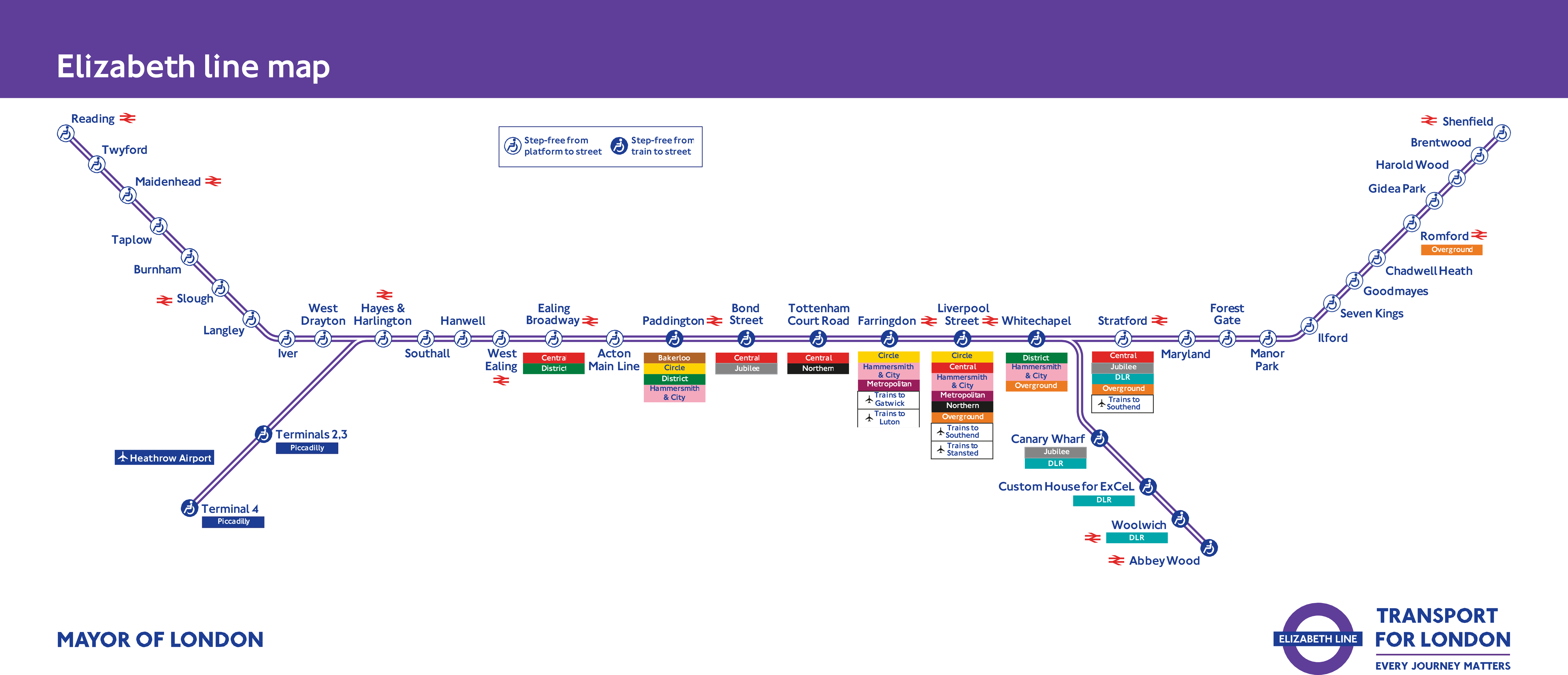 Elizabeth Line Map 