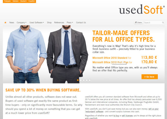 UsedSoft, which resells software licences, is still going.