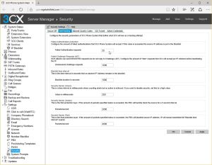 Security can be a nuisance with VoIP; recent versions of 3CX include automatic blacklisting, though you may want to make it more aggressive than the default settings.