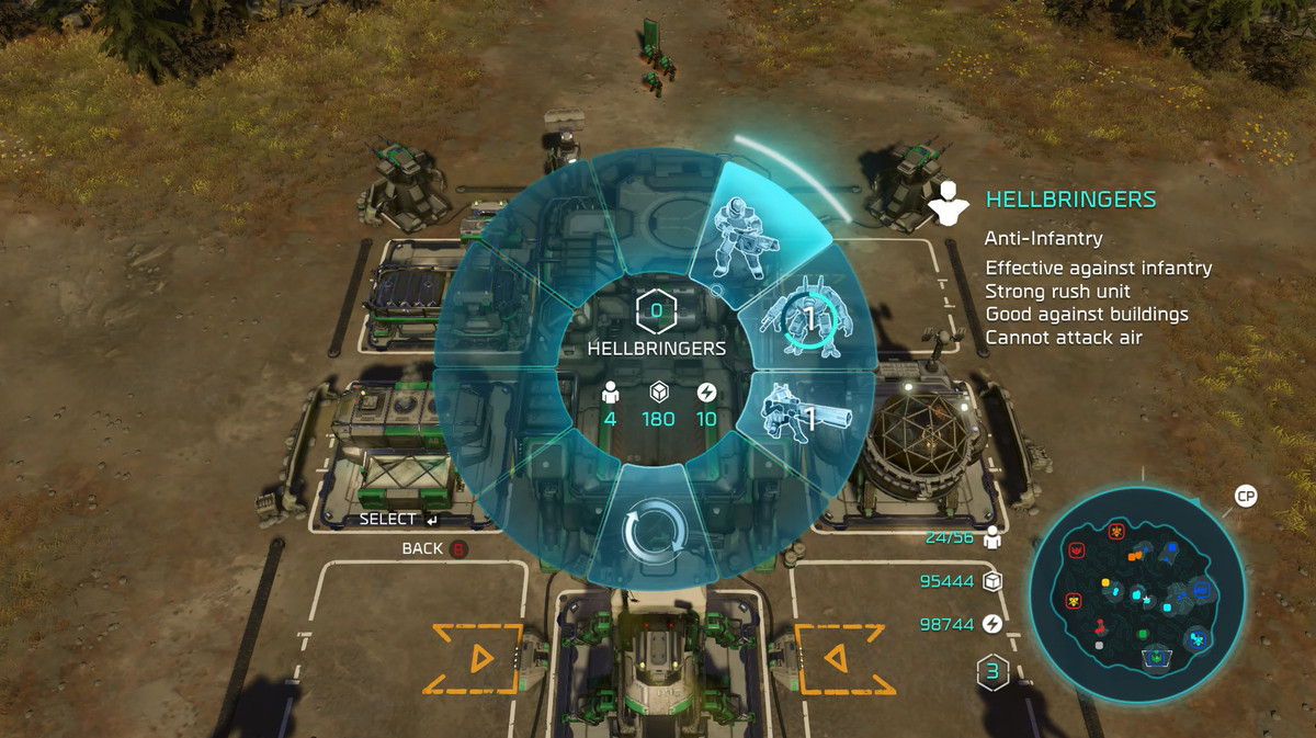 Halo Wars 2 radial menu