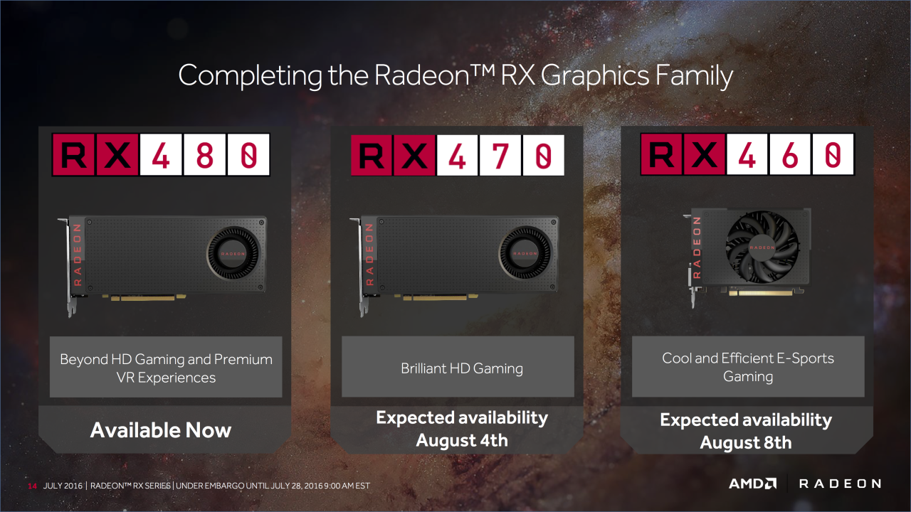 AMD Radeon RX 470 and RX 460 arrive August 4 and August 8 - Ars Technica