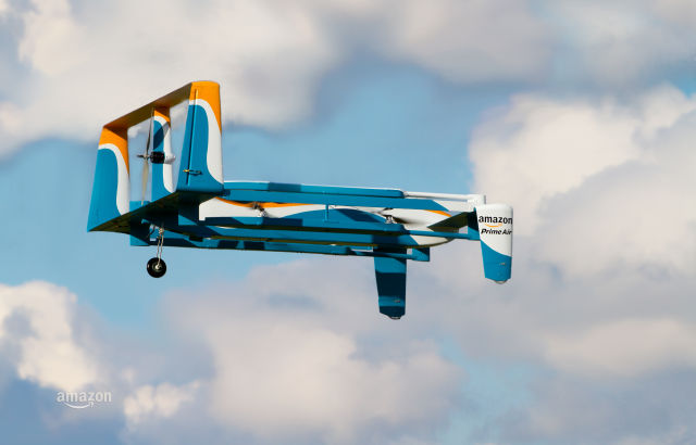 Amazon Prime Air delivery drone.