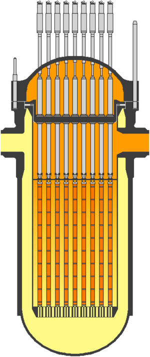 A rather unhelpful, unlabelled diagram of the EPR nuclear reactor.