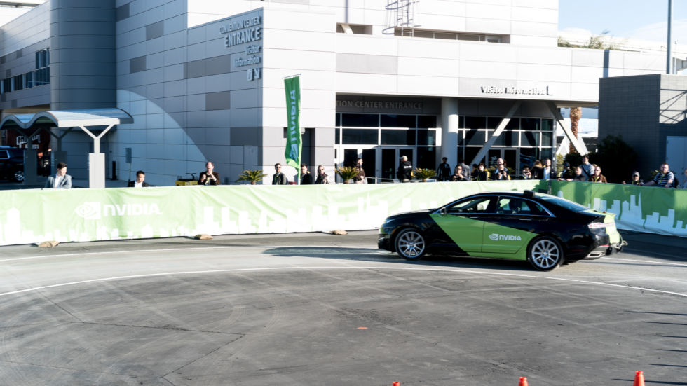 The test track at CES might have been small, but it made the tech no less impressive.
