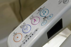An example of one of the better-labelled Japanese washlets.
