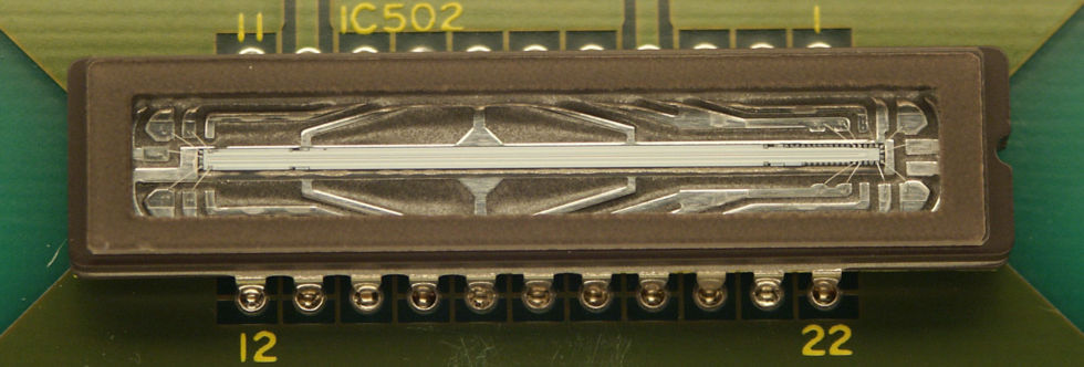 An early single-line CCD sensor, similar to what would've been used in this story.