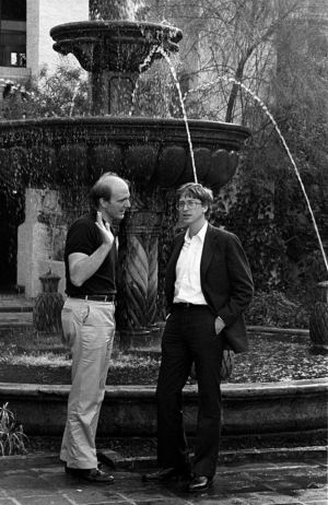 Steve Ballmer and Bill Gates, at the PC Forum in 1986.