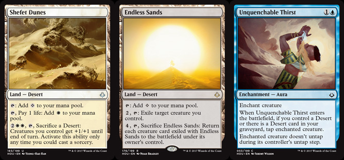 There are some really powerful Deserts in <em>HOU</em>, plus some bonus cards that care about them.