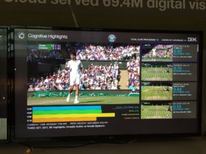 Una toma (aparentemente) del software de IBM que genera momentos destacados de los partidos de tenis.  Ves las cuatro variables que rastrea ...